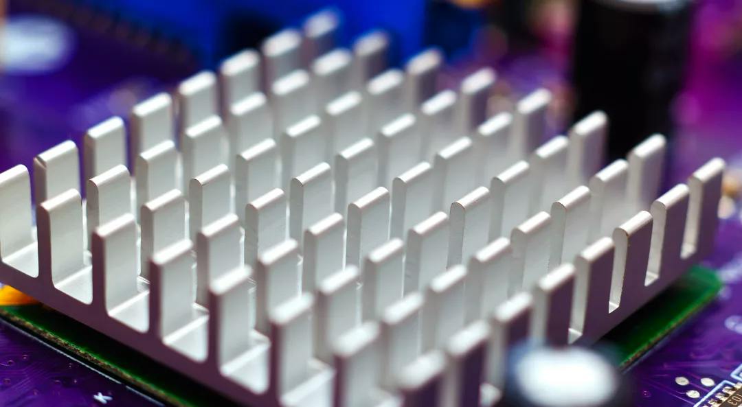 Heatsink closeup board