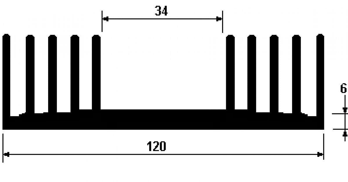 345AB Extruded Aluminium Heatsinks Heat Sink ABL