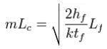 Equation for straight finned heatsink efficiency